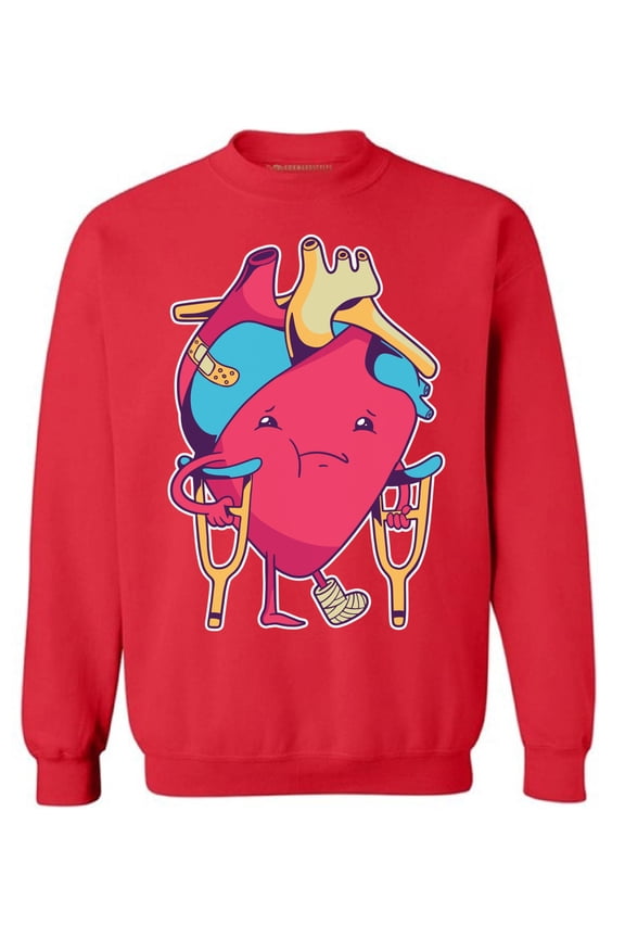 Anti-Valentine's Day Crewneck Top Broken Heart Sweatshirts Singles