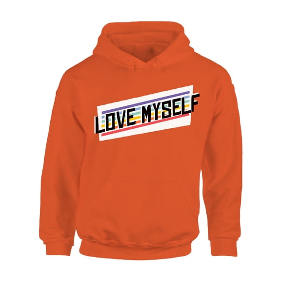 Awkward Styles Anti Valentine's Day Hoodie for Singles Love Myself Hooded Sweatshirt Selfish Print
