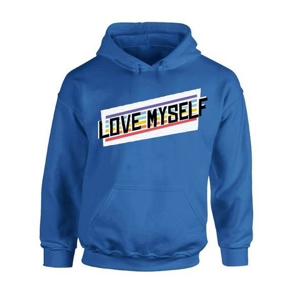 Awkward Styles Anti Valentine's Day Hoodie for Singles Love Myself Hooded Sweatshirt Selfish Print