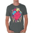 thumbnail image 1 of Awkward Styles Anti-Valentine's Day T-Shirt Broken Heart T Shirts for Men Singles, 1 of 4