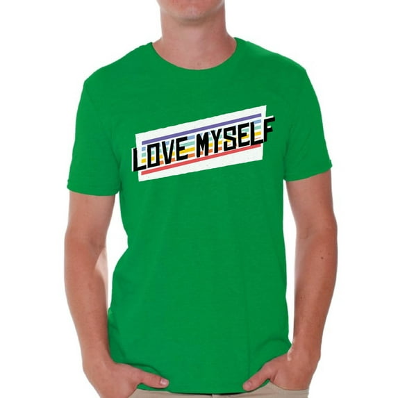 Awkward Styles Anti Valentine's Day T-Shirt for Singles Love Myself T Shirts for Men Selfish Tee