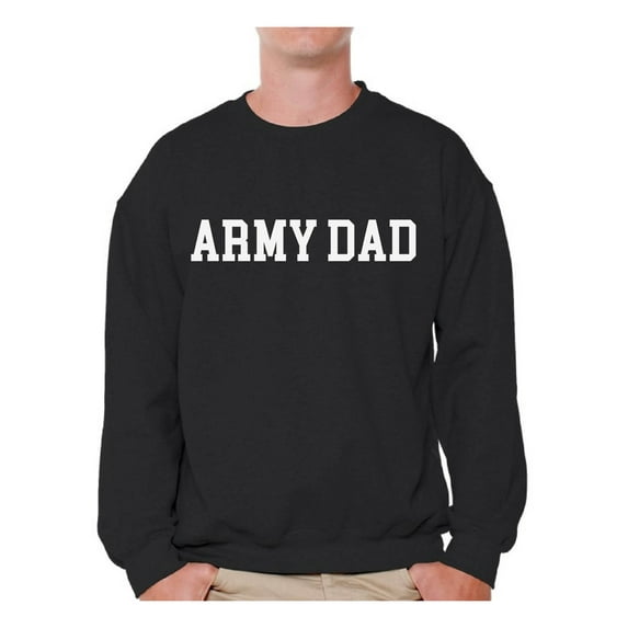 Awkward Styles Army Dad Crewneck Top USA Veteran Sweatshirts for Men