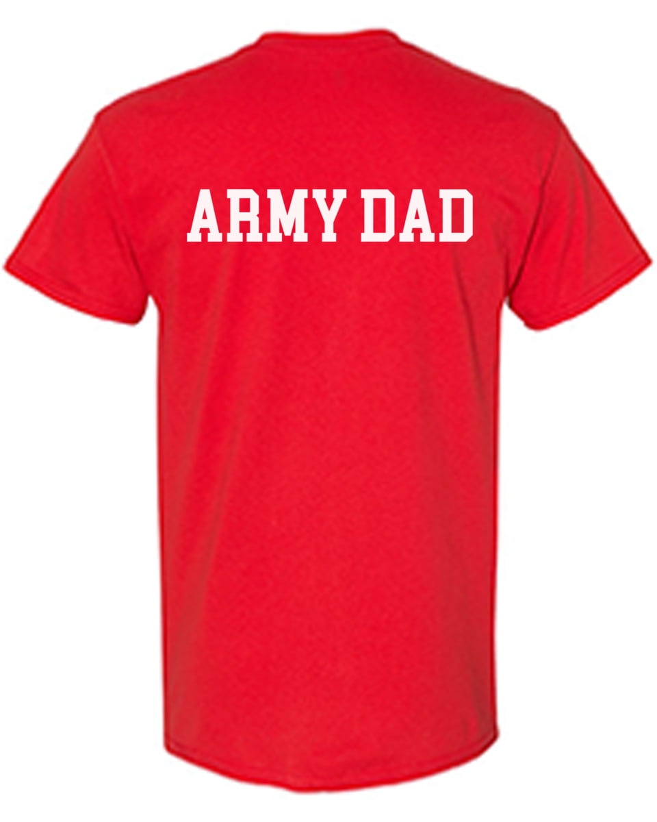 Awkward Styles Army Dad T-Shirt US Veteran T Shirts for Men Back Print