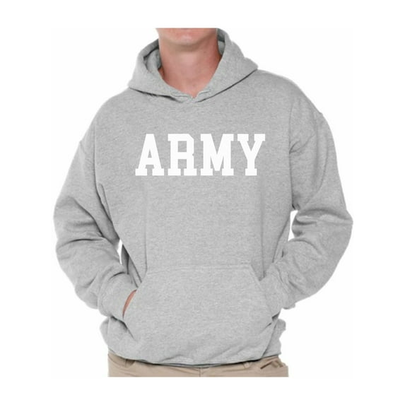 Awkward Styles Army Hoodie Pullover Army Hooded Sweatshirt Army Training Sweater Military Hooded Pullover Sweatshirt Military Hoodie Jumper Army Gifts for Him Homecoming Suprise Party Outfit