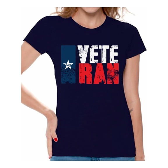 Awkward Styles Army Shirt I Am Veteran T Shirt for Women Veteran Clothing Collection American Veteran Shirts for Ladies Patriotic Tshirt for Women Army Tshirts for Women USA Gifts for Mom Veteran
