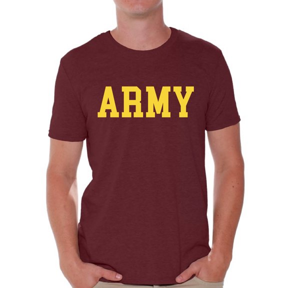 Awkward Styles Army Shirt for Men Military Gifts for Him Army T Shirt Army Training Tshirt for Men Workout Clothes Military Shirt
