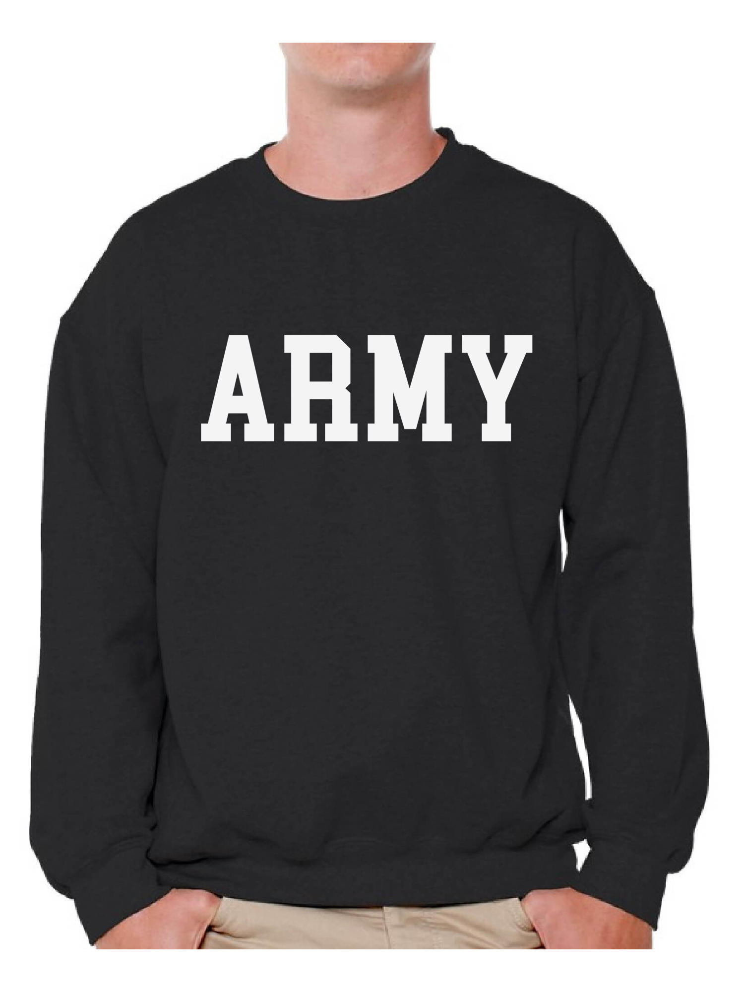 Awkward Styles Army Sweatshirt Army Pullover Sweater Army Men's Crewneck Military Gifts Army Adult Crewneck Army Homecoming Suprise Party Sweatshirt Army Training Sweater Military Adult Jumper - image 1 of 4