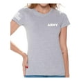 thumbnail image 1 of Awkward Styles Army Tshirt for Women Army Shirt with Usa Flag on Sleeve Patriots Gifts for Her Military Army Shirt American Flag Sleeve Army T Shirt for Women Army Gifts Army Physical Training Shirt, 1 of 4