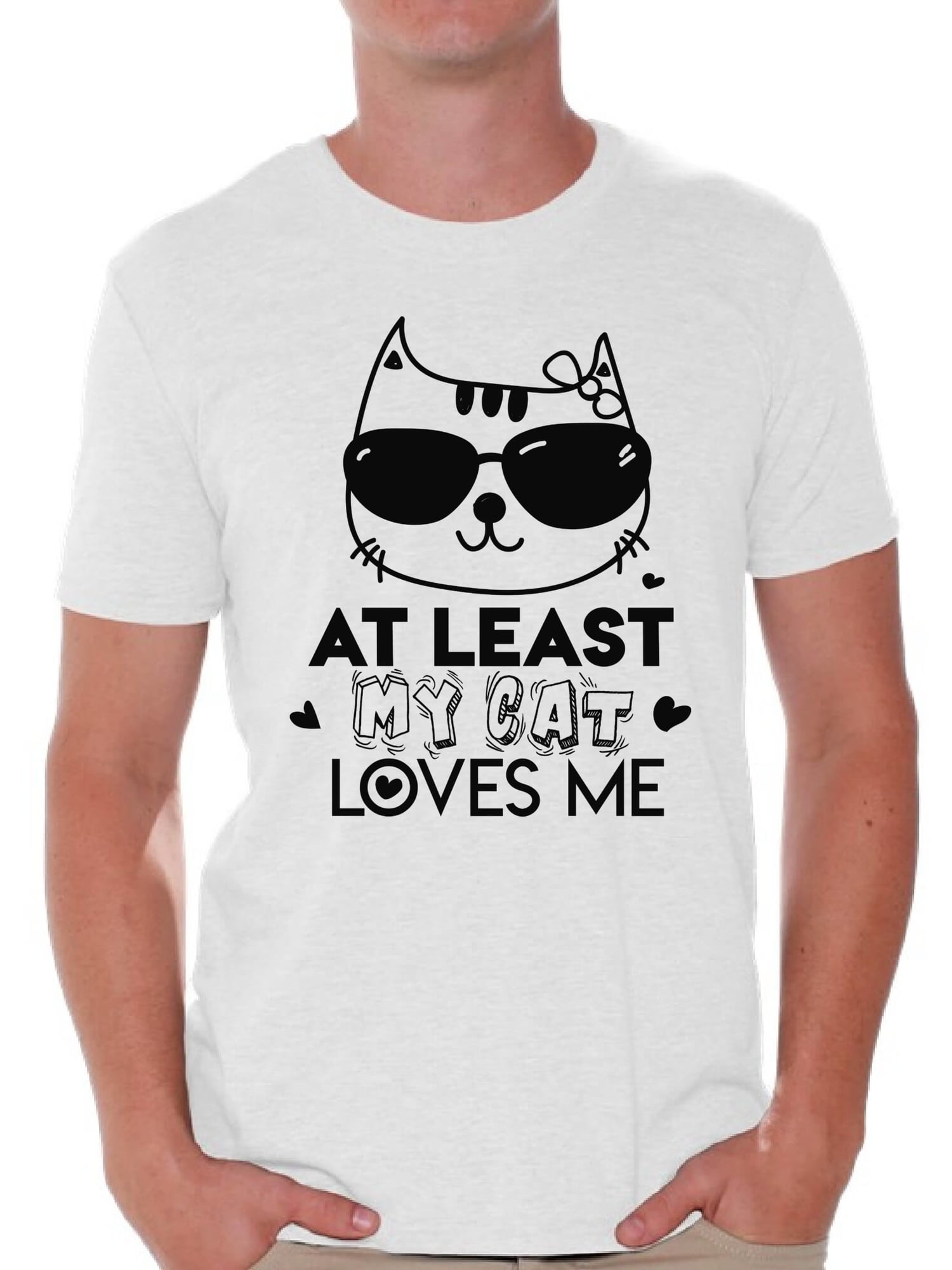 Awkward Styles At Least My Cat Loves Me Shirt Valentine's Day T Shirt ...