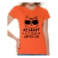 thumbnail image 1 of Awkward Styles At Least My Cat Loves Me Shirt Valentine's Day T Shirt for Women Valentines Day Gift Idea for Her Cat Lovers Shirt Cute Cat Valentine Tshirt Valentines Day Single Funny Valentine Shirt, 1 of 4