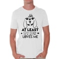 thumbnail image 1 of Awkward Styles At Least My Dog Loves Me Shirt Valentine T Shirt for Men Valentine's Day Gift for Him Dog Lovers Shirt Cute Valentines Day Gift for Dog Owners Anti-Valentine Funny Valentine Shirt, 1 of 4