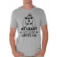 thumbnail image 1 of Awkward Styles At Least My Dog Loves Me Shirt Valentine T Shirt for Men Valentine's Day Gift for Him Dog Lovers Shirt Cute Valentines Day Gift for Dog Owners Anti-Valentine Funny Valentine Shirt, 1 of 4