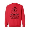 thumbnail image 1 of Awkward Styles At Least My Dog Loves Me Sweatshirt Valentine's Day Gift Valentine Sweater for Women Valentine Sweater for Men Dog Lovers Sweater Cute Valentines Gift for Dog Owners, 1 of 5