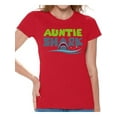 thumbnail image 1 of Awkward Styles Auntie Shark Tshirt Family Vacation Shirts Shark Family Shirts Women's Outfit Funny Shark T Shirt for Her Matching Shark Tshirt for Family Shark Themed Party Outfit for Auntie, 1 of 4