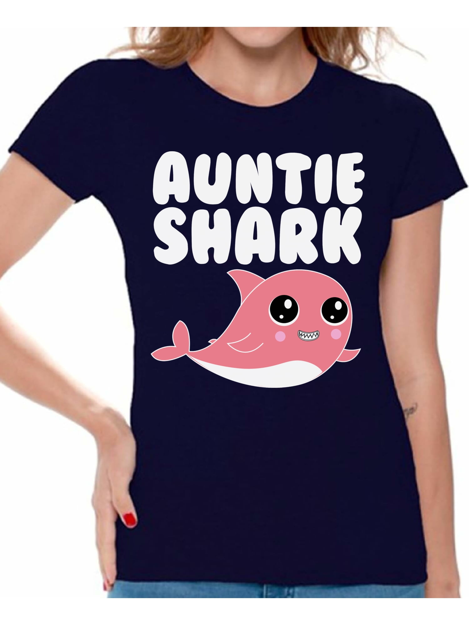 Womens Aunty Shark Doo Doo Shirt For Matching Family Tshirts Womens Aunty Shark Doo Doo Shirt For Matching Family Tshirts