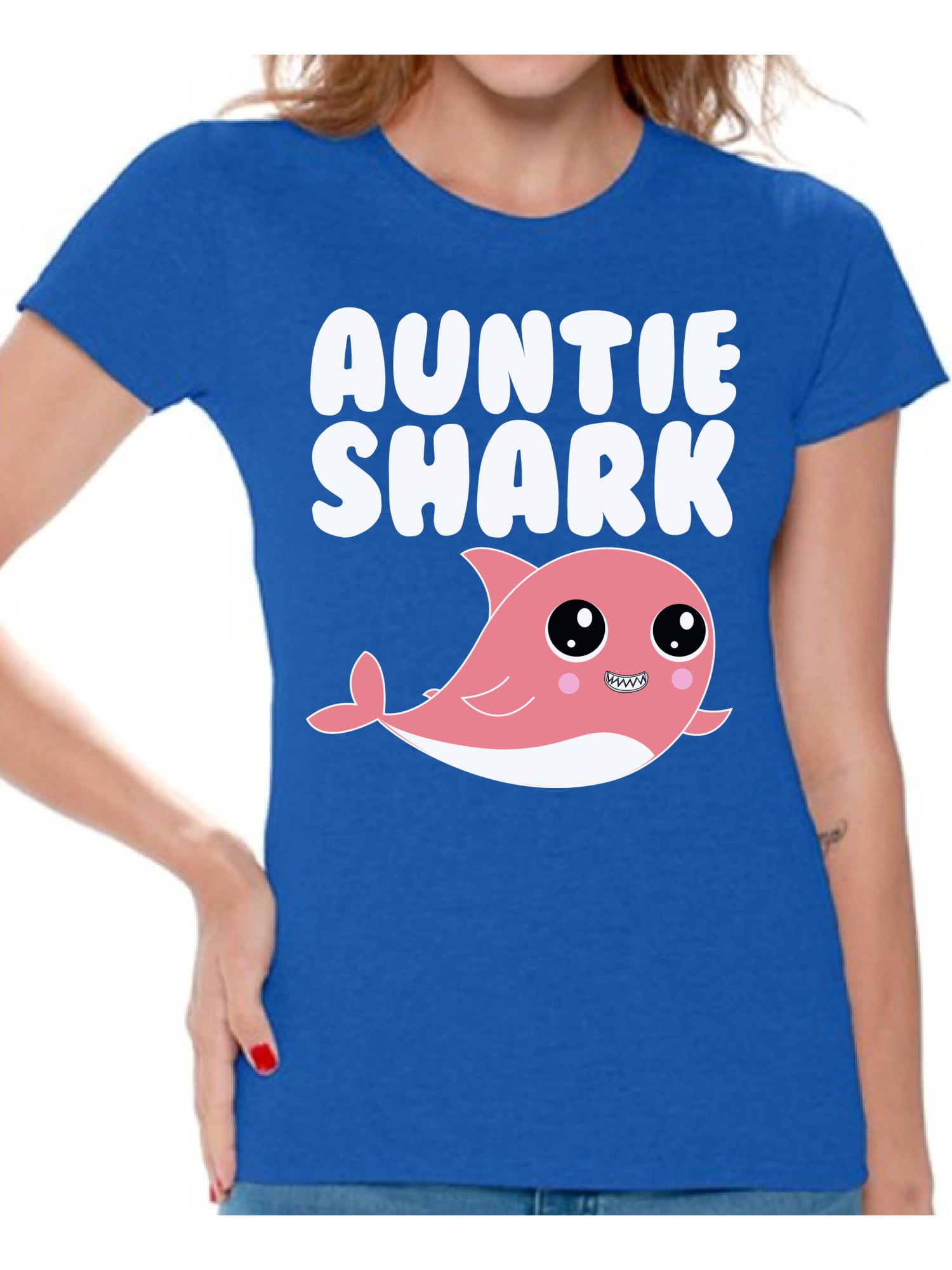 Womens Aunty Shark Doo Doo Shirt For Matching Family Tshirts Womens Aunty Shark Doo Doo Shirt For Matching Family Tshirts