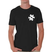 Awkward Styles Autism Awareness Puzzle Shirts for Men Autism T Shirt Autism Gifts for Him Autistic Spectrum Awareness Men's Tshirt Top Support Autism T-shirt for Men Puzzle Shirts