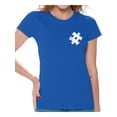 thumbnail image 1 of Awkward Styles Autism Awareness Puzzle Shirts for Women Autism T Shirt Autism Gifts for Her Autistic Spectrum Awareness Women's Tshirt Top Support Autism T-shirt for Women Puzzle Shirts, 1 of 4