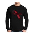 thumbnail image 1 of Awkward Styles Autism Awareness Red Ribbon Support Unique Graphic Long Sleeve T-shirt Tops, 1 of 4