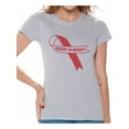 thumbnail image 1 of Awkward Styles Autism Awareness Red Ribbon Support Unique Graphic T-shirt Tops, 1 of 4