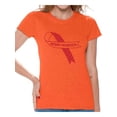 thumbnail image 1 of Awkward Styles Autism Awareness Red Ribbon Support Unique Graphic T-shirt Tops, 1 of 4