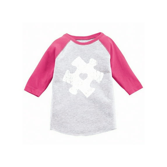 Awkward Styles Autism Awareness Shirts for Kids Autism Puzzle Piece 3/4 Sleeve Shirt for Kids Autism Awareness Baseball Jersey Shirts for Boys and Girls Autism Gifts for Kids Support Autism Shirt