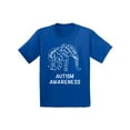thumbnail image 1 of Awkward Styles Autism Awareness Shirts XS S M 8 Years Autism Shirt for Kids Elephant Autism Kids T Shirts 6 Year Old Girls 7 Years Old Boys 9 10 11 Years L XL Strong Brave Shirts, 1 of 4