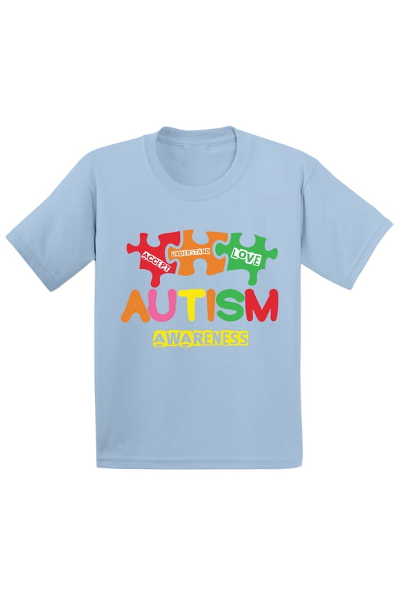 Autism Awareness T shirts Kids Toddler Support Autism Shirt Toddler Boy Autism Awareness Tshirt for Toddler Girl Autistic Pride Outfit Autism Puzzle Shirts for Kids