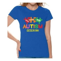 Awkward Styles Autism Awareness T shirts Women's Support Autism Shirt Women Autism Awareness Shirts Women's Autism T Shirt Autism Awareness Gifts for Her Autistic Pride Gifts