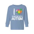 thumbnail image 1 of Awkward Styles Autism Awareness Toddler Long Sleeve Shirt for Girls Boys I Love Someone With Autism T-shirt, 1 of 4