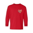 thumbnail image 1 of Awkward Styles Autism Awareness Youth Long Sleeve T-shirt for Boys Heart Puzzle Crewneck Tee for Girls, 1 of 4