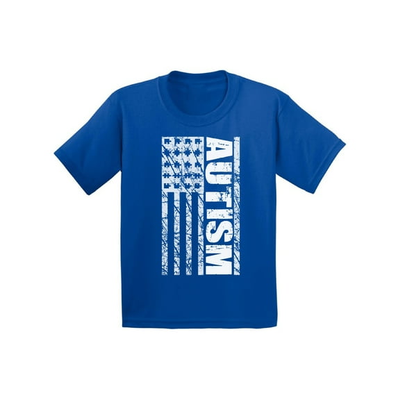 Awkward Styles Autism Flag Toddler Shirt Autism Awareness Shirts for Kids Autism Flag Tshirt Autism American Flag Shirt for Boys Autism Awareness Tshirt for Girls Autism Gifts for Kids Autism Shirts