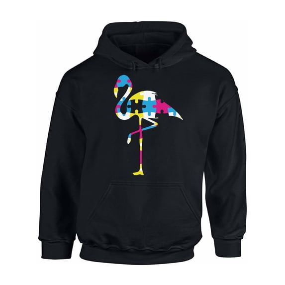 Awkward Styles Autism Flamingo Puzzle Hooded Sweatshirt Autism Hoodie Autism Awareness Sweater Hooded Autism Puzzle Hoodie Sweater Autism Support Hoodie Autism Awareness Gifts Autism Sweater Women