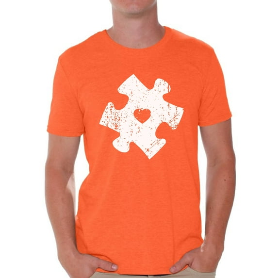 Awkward Styles Autism Puzzle Shirts for Men Autism Awareness T Shirt Autism Gifts Autistic Spectrum Awareness Men's T-shirt Support Autism Awareness Tshirt Autism Acceptance Tee Shirts Autitic Shirts