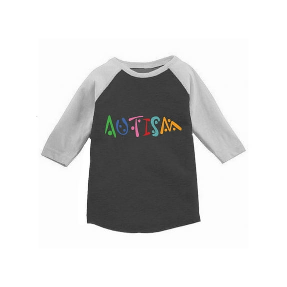 Awkward Styles Autism Raglan Shirt Autism Awareness Shirts for Kids Autism 3/4 Sleeve Tshirt Autism Awareness Gifts for Kids Autism Gifts for Boys and Girls Autism Jersey Shirt Support Autism