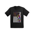 thumbnail image 1 of Awkward Styles Autism Ribbon Flag Toddler Shirt Autism Awareness Shirt for Kids Autism American Flag Tshirt Autism Color Flag Shirt for Toddlers Autism Awareness Gifts for Boys and Girls Autism Shirt, 1 of 4