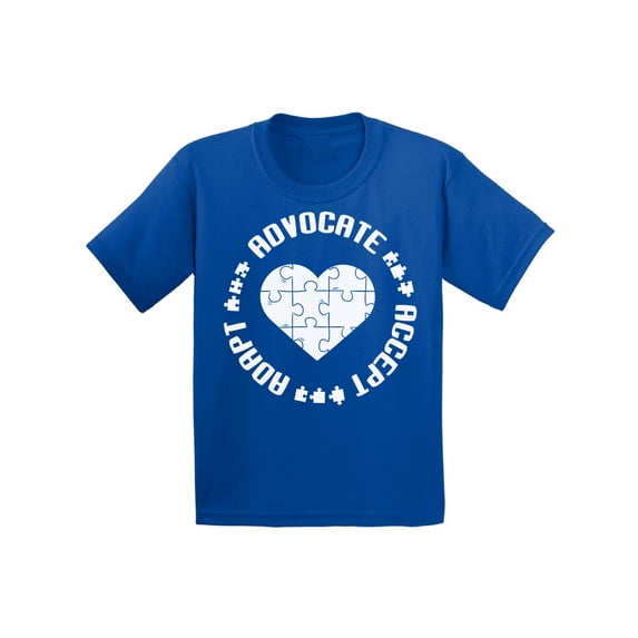Awkward Styles Autism Shirt for Kids Adopt Advocate Accept T-Shirts Autism Awareness Shirts XS S M 8 Years Autism Kids T Shirts 6 Year Old Girls 7 Years Old Boys 9 10 11 Years L XL