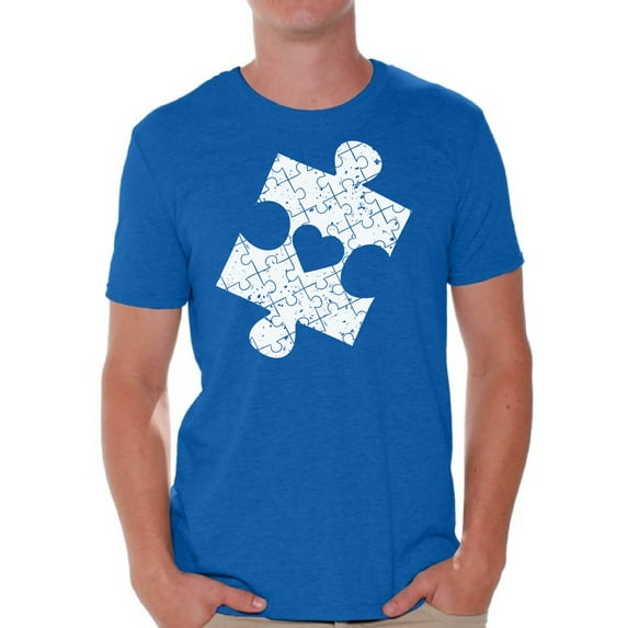 Awkward Styles Autism Shirt for Men Puzzle Piece Shirt Autism Awareness T-Shirts Men Autism Shirt Men Autism Tshirt Distressed