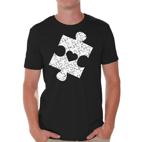 Awkward Styles Autism Shirt for Men Puzzle Piece Shirt Autism Awareness T-Shirts Men Autism Shirt Men Autism Tshirt Distressed