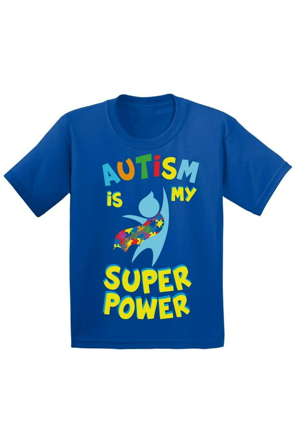 Autism T-shirt Autism is my Super Power Kids T Shirts Autism Awareness
