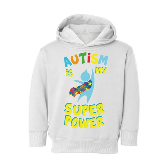Awkward Styles Autism Toddler Hoodie Autism is my Super Power Hooded Sweatshirt for Kids Autism Awareness