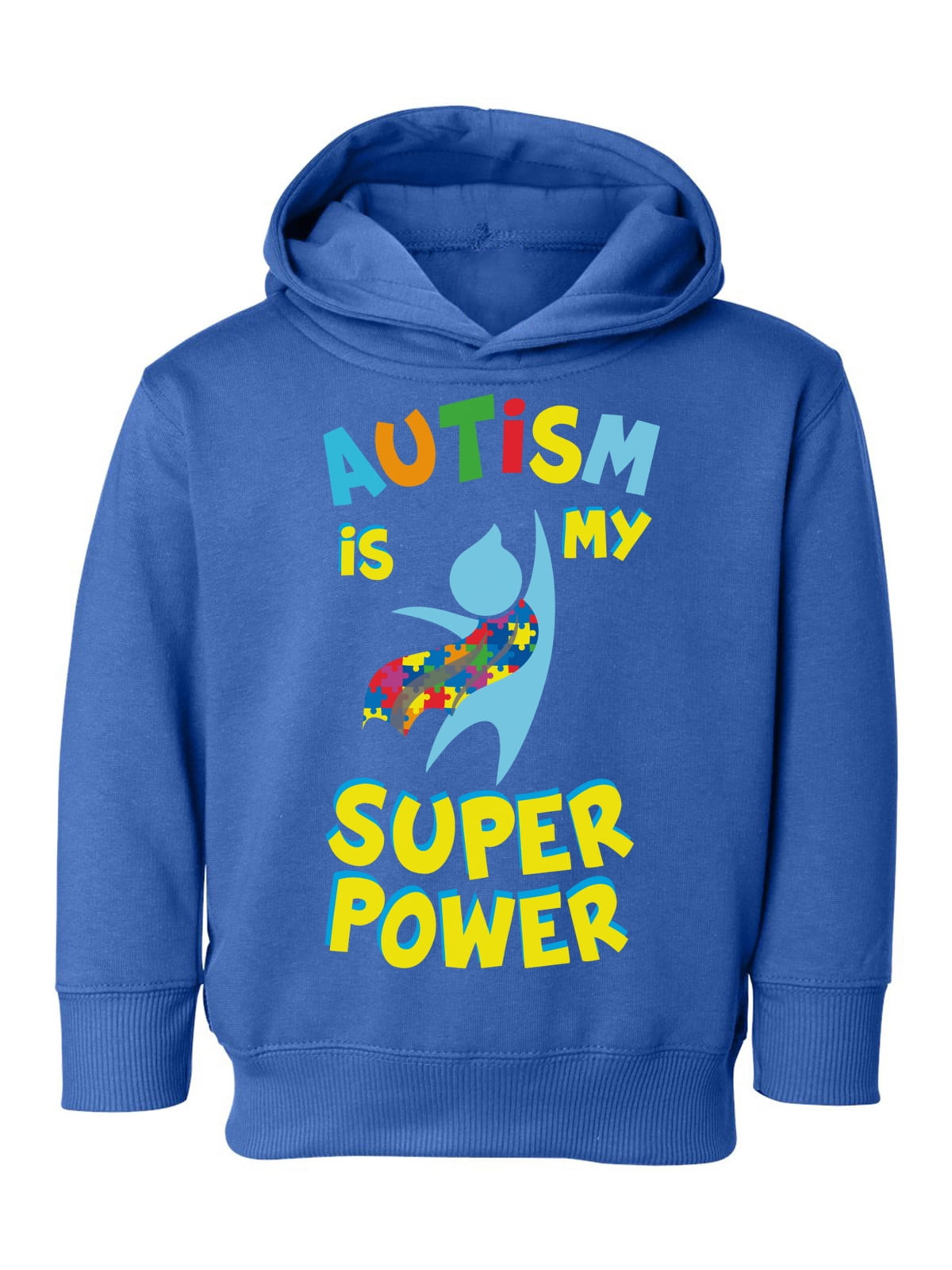 Awkward Styles Autism Toddler Hoodie Autism is my Super Power Hooded ...