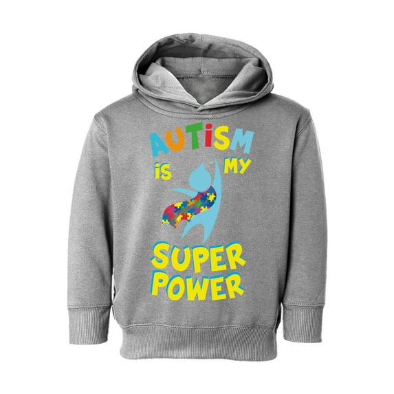 Awkward Styles Autism Toddler Hoodie Autism is my Super Power Hooded Sweatshirt for Kids Autism Awareness