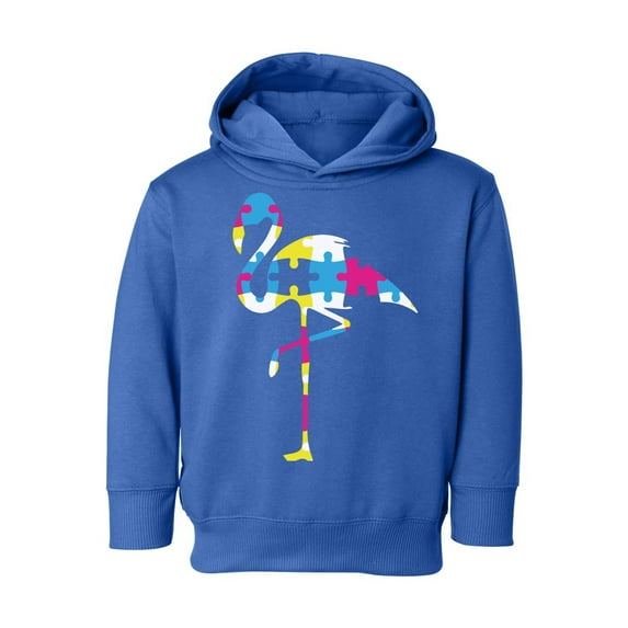 Awkward Styles Autism Toddler Hoodie for Boys Flamingo Puzzle Hooded Sweatshirt for Girls