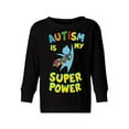 thumbnail image 1 of Awkward Styles Autism Toddler Long Sleeve Shirt Autism is my Super Power Kids T-shirt Autism Awareness, 1 of 4