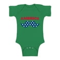 thumbnail image 1 of Awkward Styles Baby America Patriotic Mustache Graphic Baby Short Sleeve Bodysuit Tops USA Independence Day 4th of July, 1 of 4