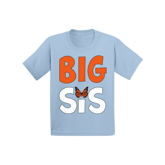 Awkward Styles Baby Announcement Shirt for Girls Butterfly Toddler Shirt for Girls I'm Big Sister Shirt Big Sister Shirt Cute T Shirts for Girls Clothing Sis Tshirt for Kids Birthday Gifts for Sister