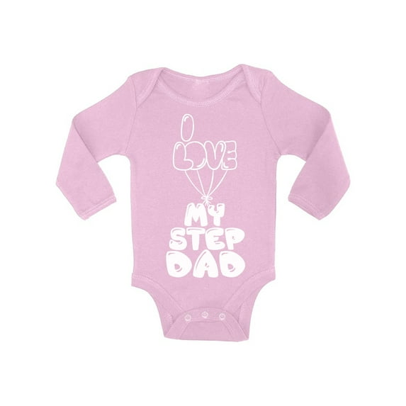 Awkward Styles Baby Boy Clothes One Piece Cute Baby Girl Bodysuit I Love my Step Dad I Love my Daddy Baby Bodysuit Best Father Ever Bodysuit Long Sleeve Cute Gifts for Step Parents Babies Clothing