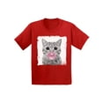 thumbnail image 1 of Awkward Styles Baby Cat Chewing Gum T Shirt Cat Lovers Lovely Gifts for Kids Cute Infant Shirt Cat with Gum Cat Shirt Animals Prints Kids T Shirt Cat Infant Tshirt Cute Gifts for Children Cat Clothing, 1 of 4