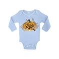 thumbnail image 1 of Awkward Styles Baby Girl Boy Halloween Bodysuit Pumpkin Baby Romper, 1 of 4